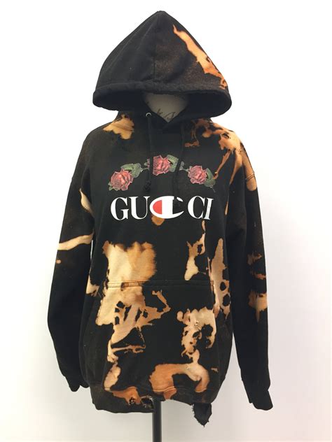 gucci hpodie|Gucci distressed hoodie.